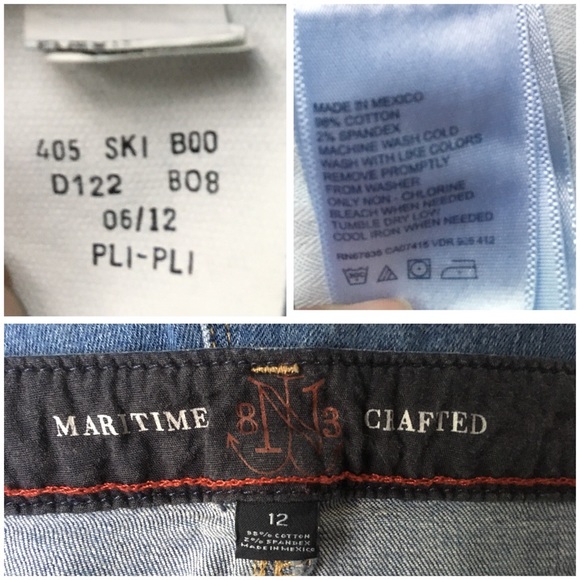 Nautica 12 Maritime Boot Cut Stretch Blue Jeans. - Picture 8 of 8